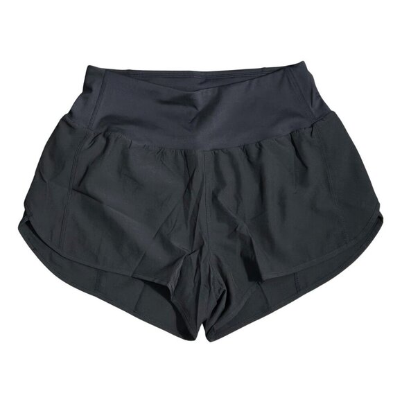 Pants - NIP | Black Lightweight Performance Ruffle Running Shorts with Zipper Pocket | S